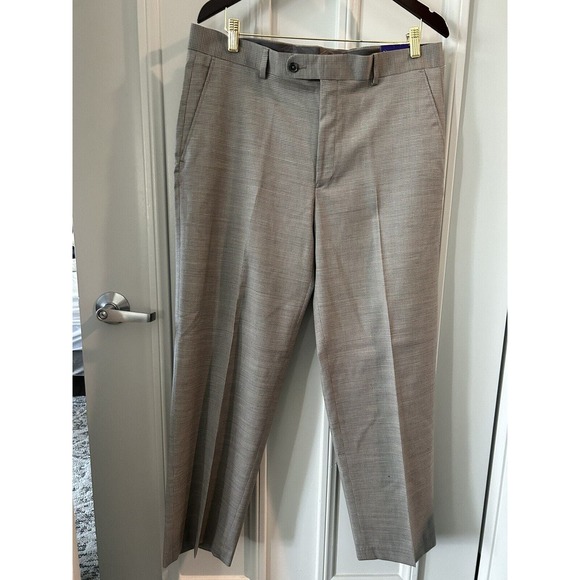 The SAVILE ROW CO London Size 36/30 Dress Pant Wool Blend *NEW* Pearl Grey C23